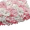 2" x 10 Yards Pink and White 3D Satin Flower Trim with Diamond Center